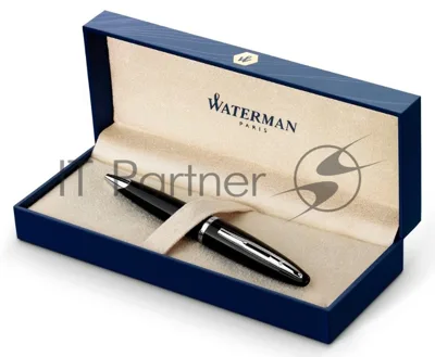 Ручка шариковая Waterman Carene (CWS0293950) Black ST, M, синие чернила, подарочная коробка