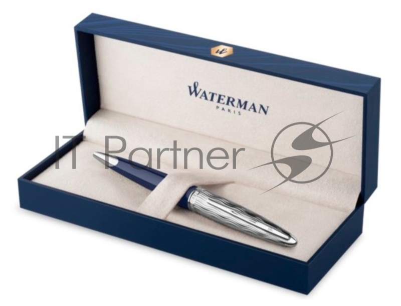 Ручка шариковая Waterman Carene L`Essence du Bleu (CW2166425) LaqBlue CT, M, синие чернила, подарочная коробка