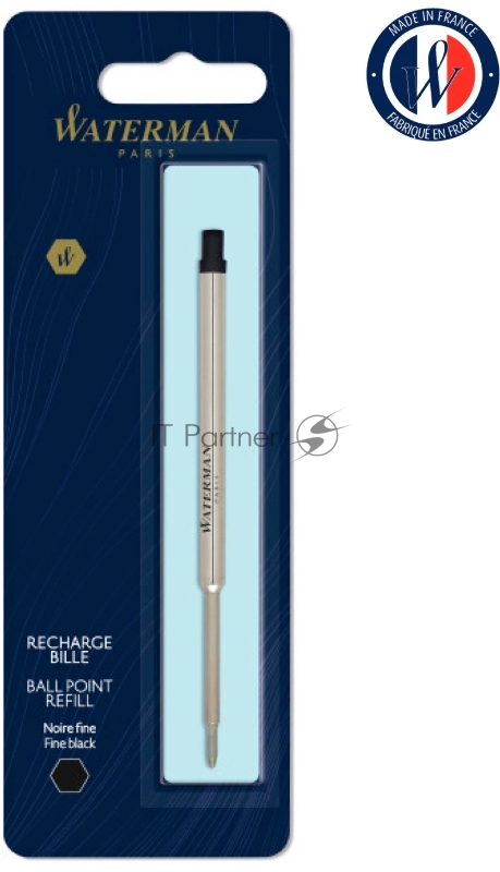 Стержень шариковый Waterman Standard Maxima (CW1964017) F 0.8мм, черные чернила, блистер
