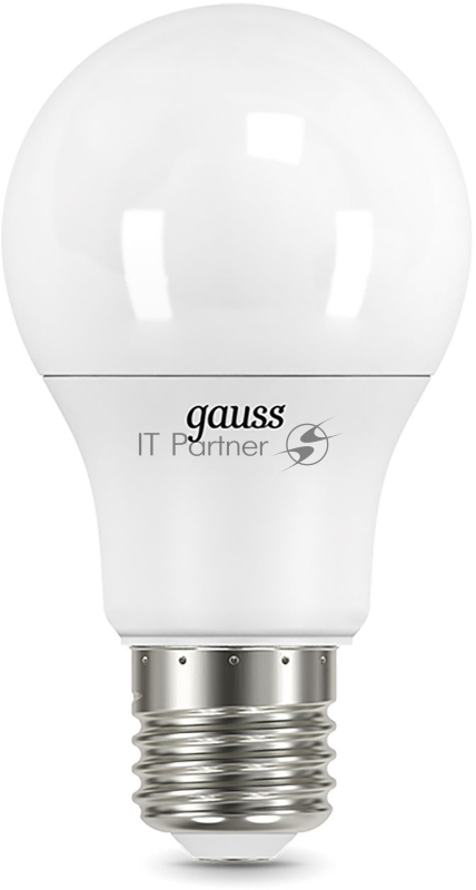 Лампа светодиодная Gauss A60 12Вт цок.: E27 шар 220B 3000K св. свеч. бел. теп. A60 (упак.: 10 шт)