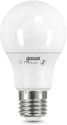 Лампа светодиодная Gauss A60 12Вт цок.: E27 шар 220B 3000K св. свеч. бел. теп. A60 (упак.: 10 шт)