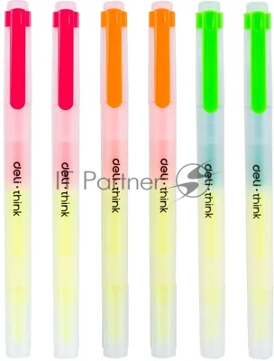 Набор текстовыделителей Deli Delight EU35304 1-3мм ассорти (6шт.)