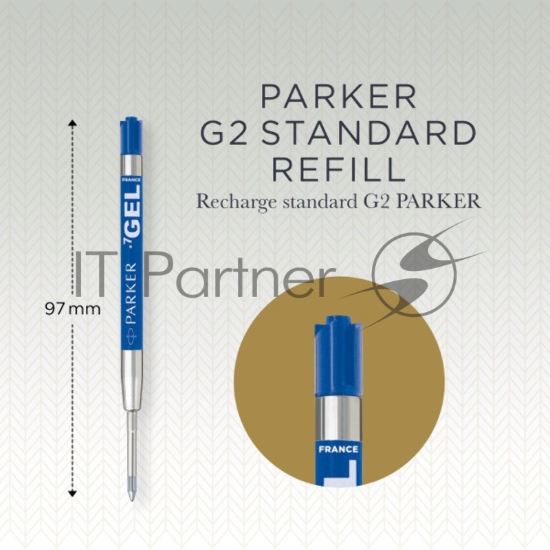 Стержень гелевый Parker Z05 (CW1950346) M 0.7мм синие чернила для ручек шариковых блистер