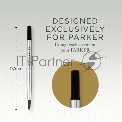 Стержень роллер Parker Quink Z01 (CW1950277) F 0.5мм, черные чернила, без упаковки