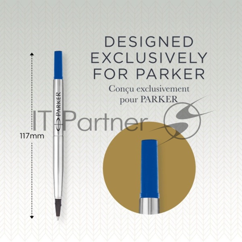 Стержень роллер Parker Quink Z01 (CW1950322) F 0.5мм синие чернила блистер
