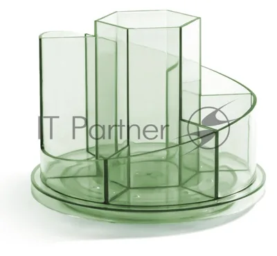 Органайзер настольный Deli 8943GREEN 150x150x114мм, зеленый, пластик
