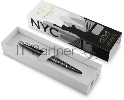 Ручка шариковая Parker Jotter Global Icons SE New York CT K179 (2187554) черная, M, синие чернила, подарочная коробка