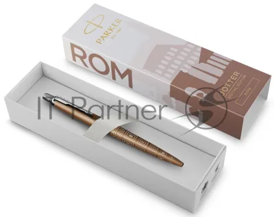 Ручка шариковая Parker Jotter Global Icons SE Rome K179 (2198197) бронзовый, M, синие чернила, подарочная коробка