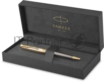 Ручка шариковая Parker Sonnet Pioneers K542 (2201051) Arrow Grey GT, M, черные чернила, подарочная коробка