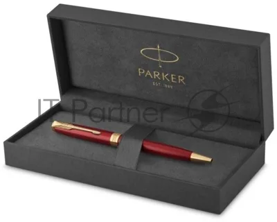 Ручка шариковая Parker Sonnet Core K539 (CW1931476) LaqRed GT M, черные чернила, подарочная коробка