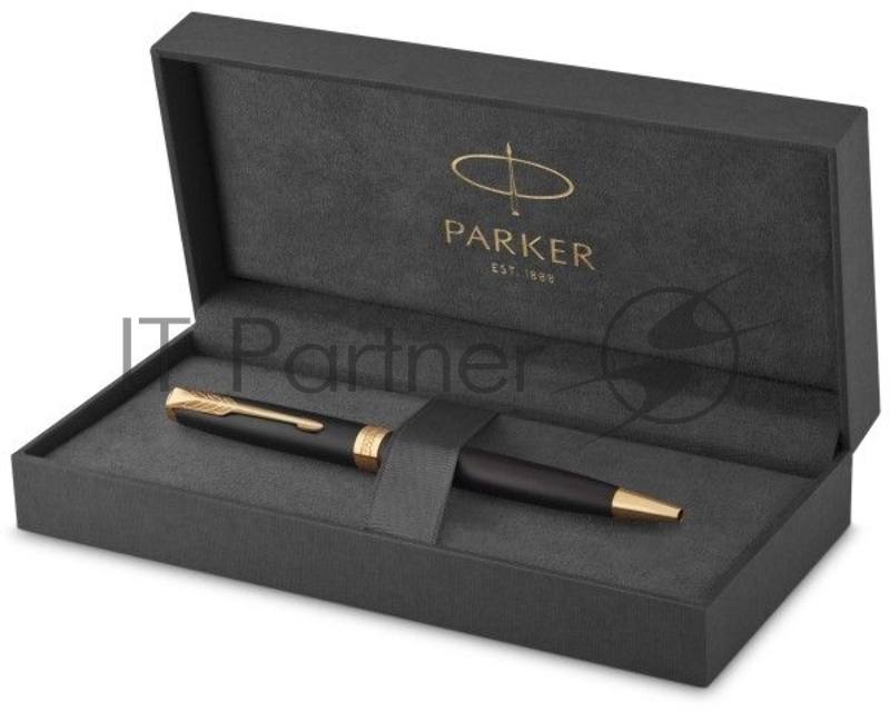 Ручка шариковая Parker Sonnet Core K528 (CW1931519) Matte Black GT M, черные чернила, подарочная коробка