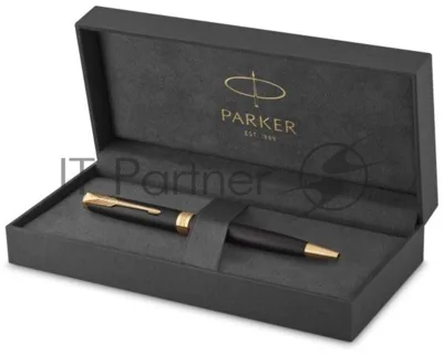 Ручка шариковая Parker Sonnet Core K528 (CW1931519) Matte Black GT M, черные чернила, подарочная коробка