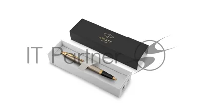 Ручка шариковая Parker IM Core K321 (CW1931670) Brushed Metal GT, M, синие чернила, подарочная коробка