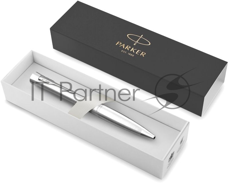 Ручка шариковая Parker Urban Core K314 (CW2143641) Metro Metallic CT, M, синие чернила, подарочная коробка