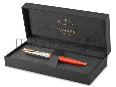 Ручка шариковая Parker 51 Premium (CW2169073) Red Rage GT, M, черные чернила, подарочная коробка