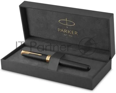 Ручка роллер Parker Sonnet Core T528 (CW1931518) Matte Black GT, F, черные чернила, подарочная коробка