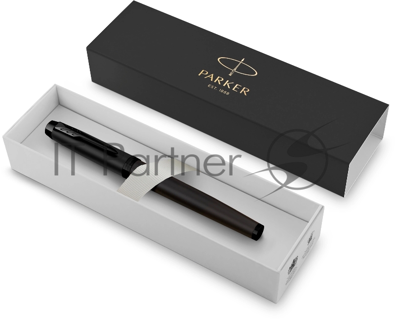 Ручка роллер Parker IM Achromatic T317 (CW2127743) Matt Black, F, черные чернила, подарочная коробка