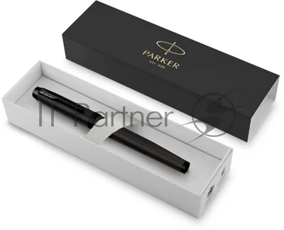 Ручка роллер Parker IM Achromatic T317 (CW2127743) Matt Black, F, черные чернила, подарочная коробка