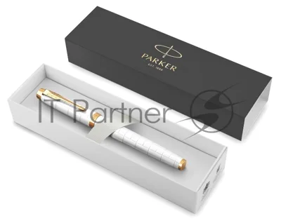 Ручка роллер Parker IM Premium T318 (CW2143646) Pearl GT, F, черные чернила, подарочная коробка