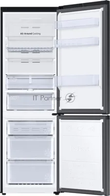 Холодильник Samsung RB34C675EBN/EF черный двухкамерный 230/114л морозилка снизу, No Frost