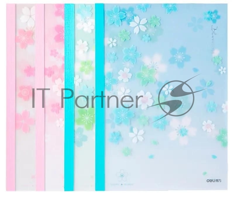 Тетрадь Deli SAKURA WPA5,40, A5, 40 листов, линейка, ассорти