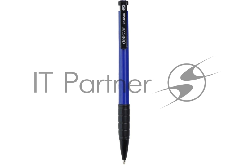 Ручка шариковая автоматическая Deli 6546blue ассорти, d=0.7мм, синие чернила, резиновая манжета