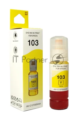 Чернила NVPrint 103 (NV-C13T00S44A) для Epson L1110, L3100 (70 мл) Yellow (в коробке) совместимые