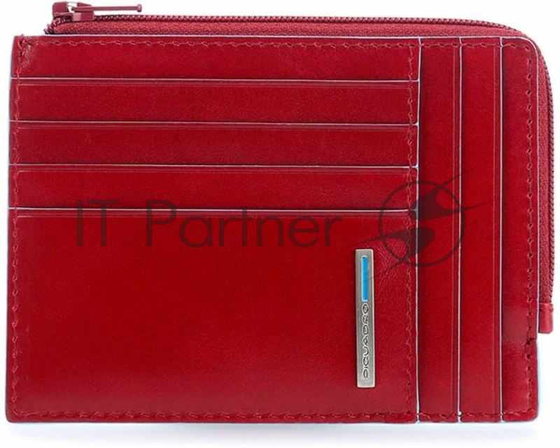 Чехол для кредитных карт Piquadro Blue Square PU1243B2R/R красный натур.кожа