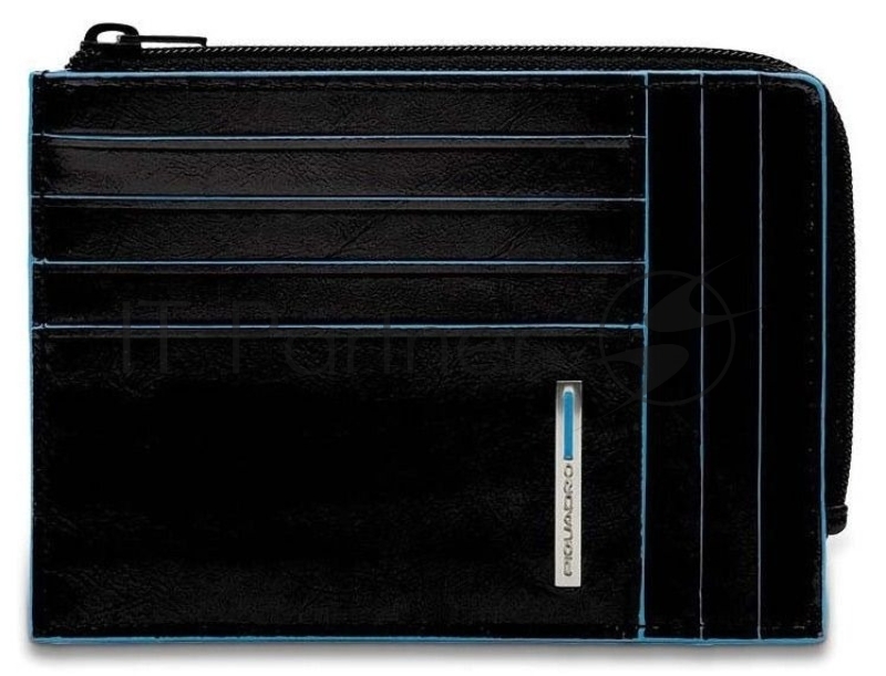 Чехол для кредитных карт Piquadro Blue Square PU1243B2R/N черный натур.кожа