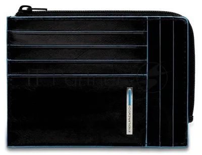 Чехол для кредитных карт Piquadro Blue Square PU1243B2R/N черный натур.кожа