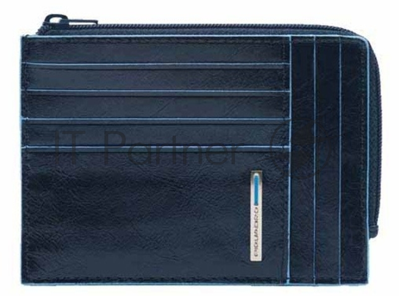 Картхолдер Piquadro Blue Square PU1243B2R/BLU2 синий, натуральная кожа