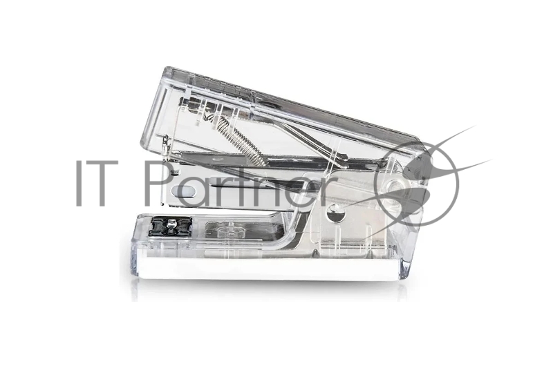 Степлер Deli NS083F-TR Nusign 24/6 26/6 (12листов) прозрачный 50скоб коробка