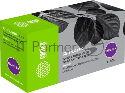 Картридж лазерный Cactus СS-TN-321BK черный (27000 стр.) для Konica Minolta bizhub C224/C224e/C284/C284e/C364