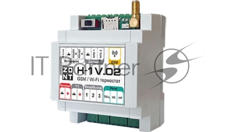 Контроллер ZONT H-1V.02 отопительный GSM/Wi-Fi