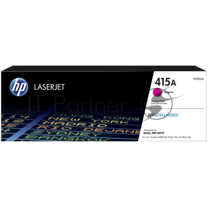 Картридж лазерный NVPrint совместимый NV-W2033A 415A Magenta (БЕЗ ЧИПА) для HP Color LaserJet M454DN/M479DW/M479 (2100k)