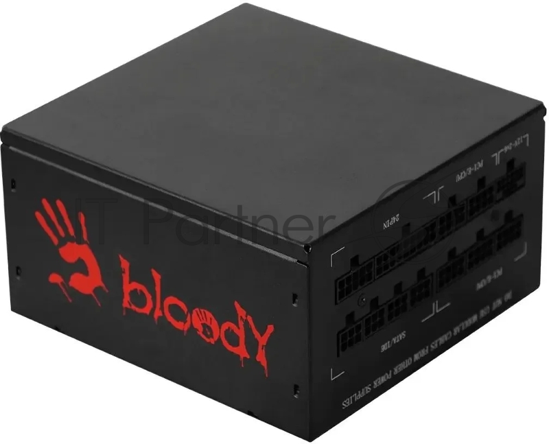 Блок питания Bloody BD-PS1250P, 1250 Вт, 80 PLUS Platinum, 140мм, модульный, черный