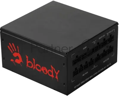 Блок питания Bloody BD-PS1250P, 1250 Вт, 80 PLUS Platinum, 140мм, модульный, черный