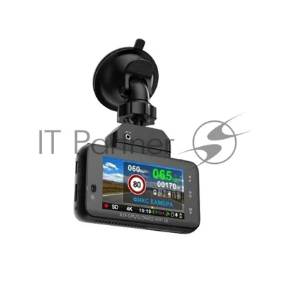 Видеорегистратор Sho-Me A15, 3840x2160, 3", GPS/ГЛОНАСС, Wi-Fi, G-сенсор, датчик движения, GPS-информатор