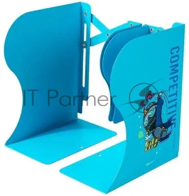Подставка-ограничитель для книг Deli 78632BLUE 220х114х480мм синий