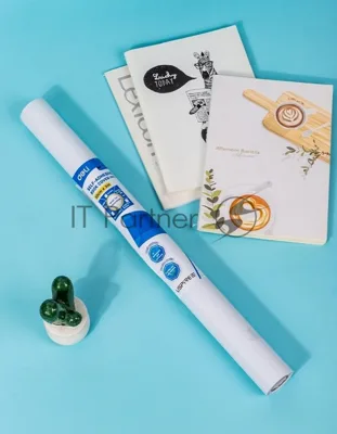 Пленка Deli EH831 Uspire для книги с липк.сл. ПП гладкая прозр. 500х3000