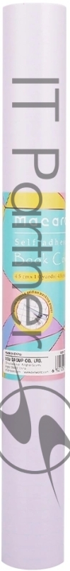 Пленка Deli EZ75319 Macaron для учебника с липк.сл. ПП гладкая прозр. 450мм x 9.1м