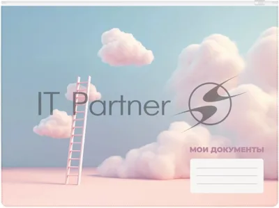 Папка на молнии ZIP Silwerhof CLOUD A4+ ПВХ 0.25мм