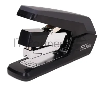 Степлер настольный Deli E0371black Exceed 24/6 26/6 26/8 (50 листов) снижение усилия, черный, 100 скоб, коробка