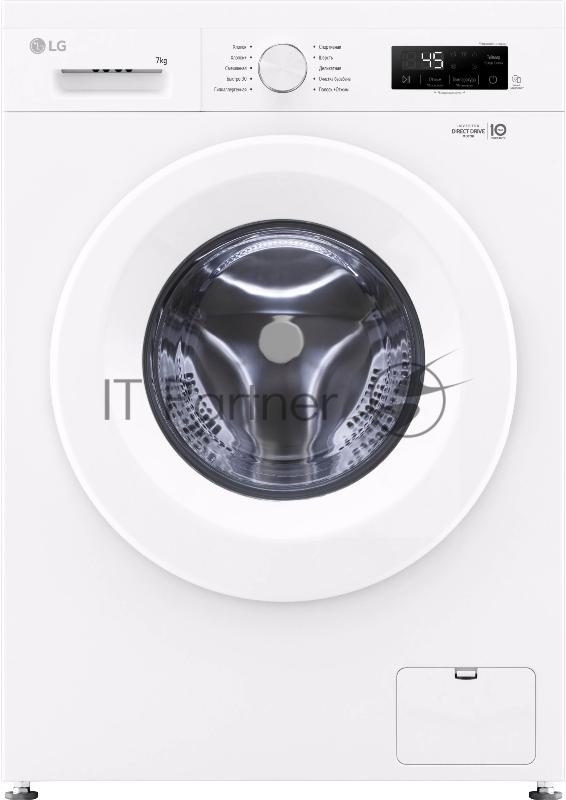 Стиральная машина LG F2Y1HS3W белый, загрузка фронтальная 7 кг, 1200 об/мин., класс: А