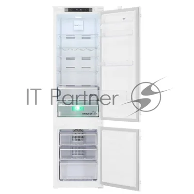 Встраиваемый холодильник Beko BCNA306E3S белый, 2 камеры, 215/69 л., морозилка снизу, No Frost