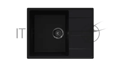 Кухонная мойка Maunfeld Lacrima 650 MFQS-650B черный
