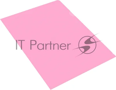 Папка-уголок Бюрократ Pastel -EPAST/PINK A4, пластик, 0.18мм, розовый