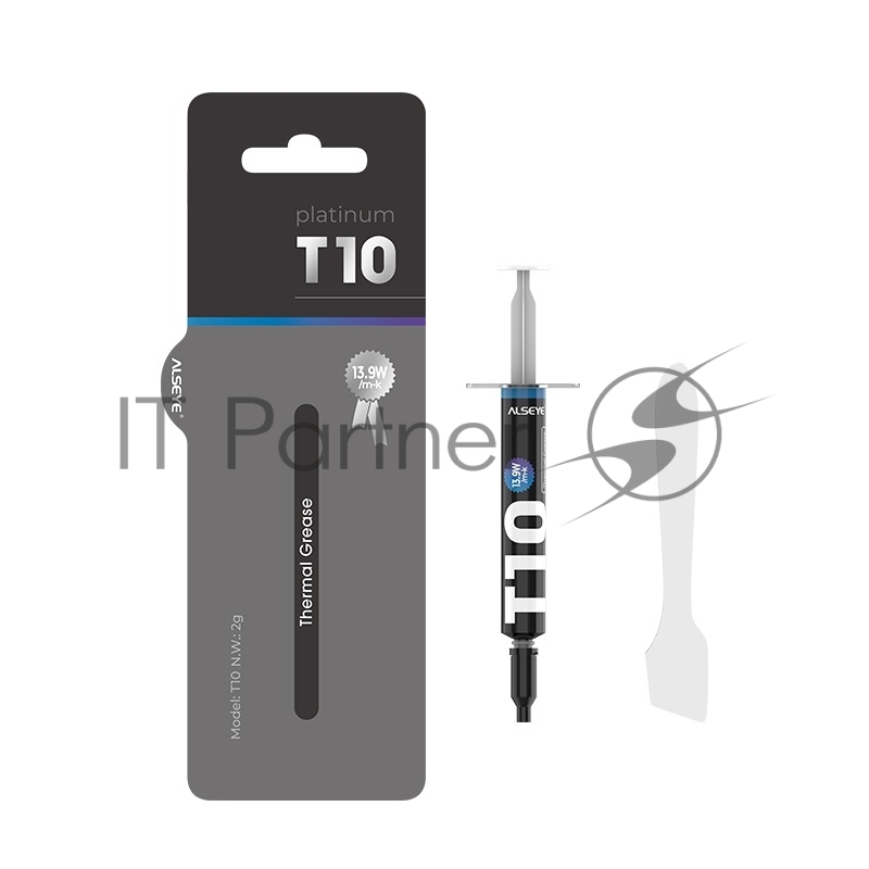 Термопаста ALSEYE T10, 2 г, 13.9 Вт/(м⋅К), шприц