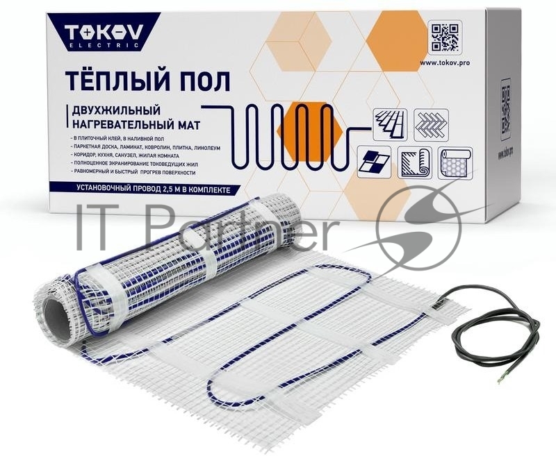 Комплект "Теплый пол" (мат) TOKOV ELECTRIC 150Вт/кв.м 12кв.м