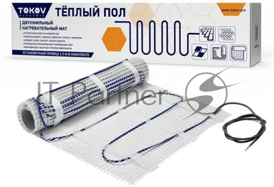 Комплект "Теплый пол" (мат) 150Вт/кв.м 1кв.м TOKOV ELECTRIC TKE-MAT150-150-1